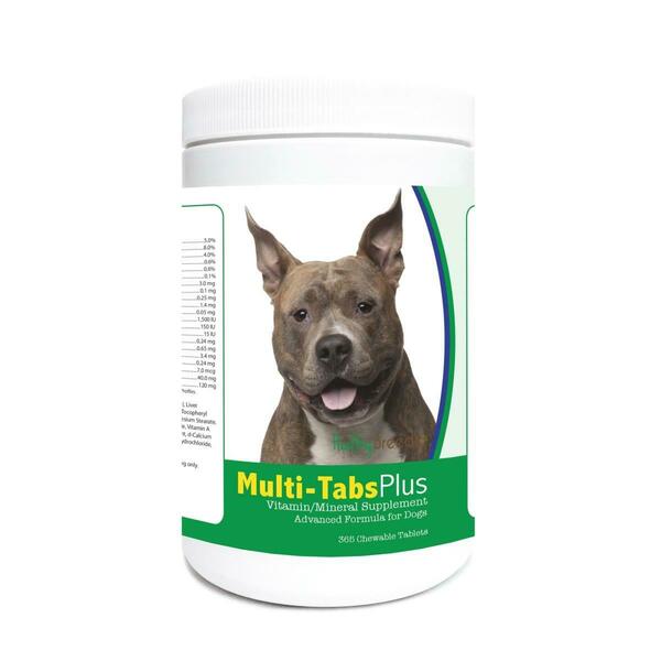 Healthy Breeds American Staffordshire Terrier Multi-Tabs Plus Chewable Tablets, 365PK 840235122040
